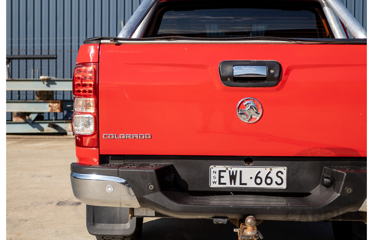 11/2017 Holden Colorado Storm (4x4) RG MY16 Crew Cab P/Up Absolute Red Turbo Diesel 2.8L