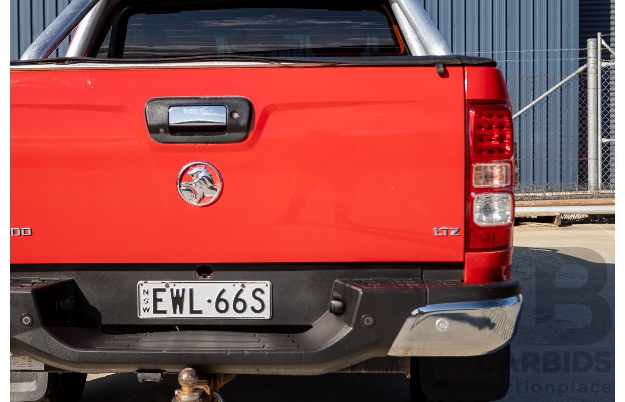 11/2017 Holden Colorado Storm (4x4) RG MY16 Crew Cab P/Up Absolute Red Turbo Diesel 2.8L