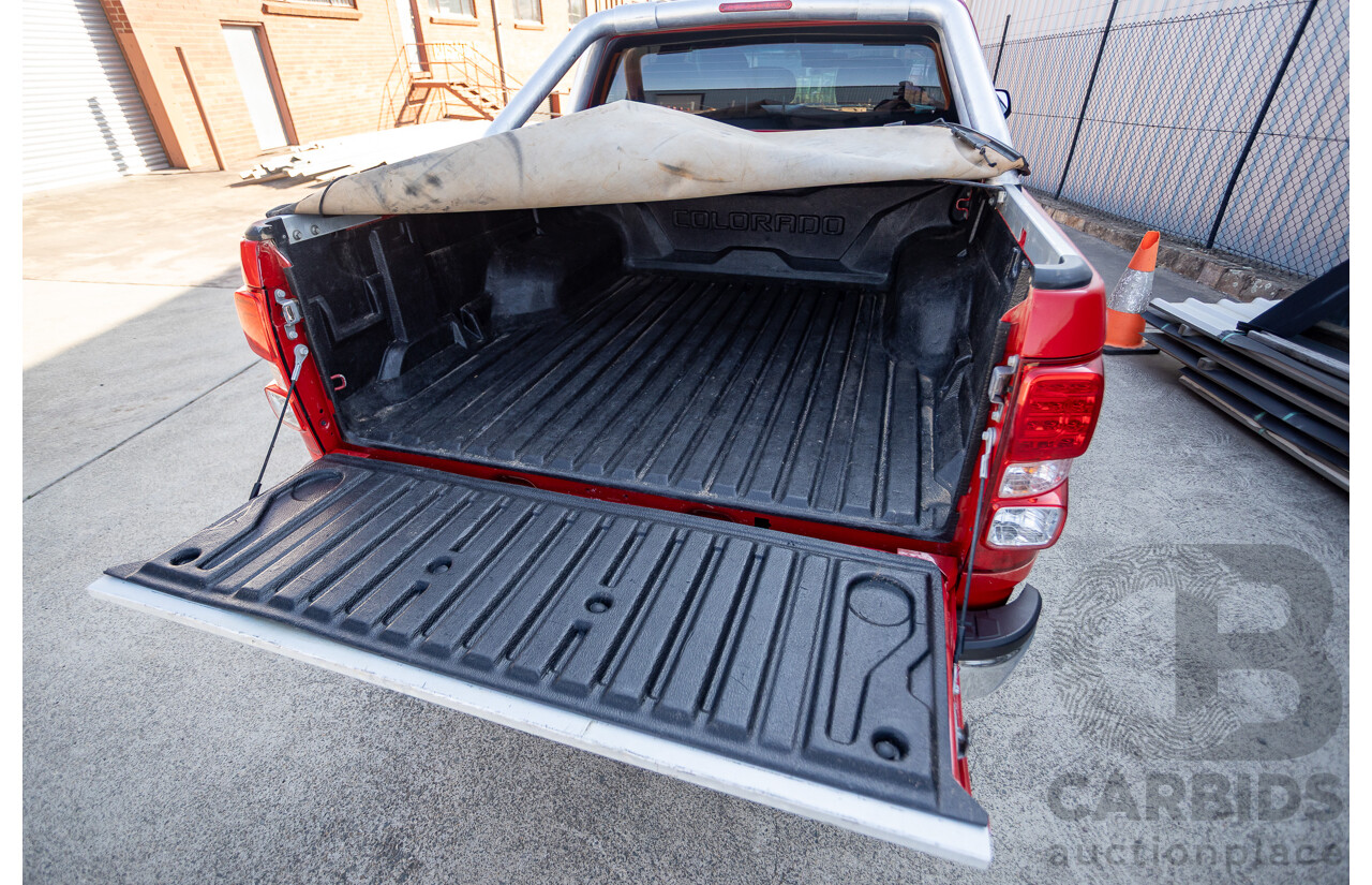 11/2017 Holden Colorado Storm (4x4) RG MY16 Crew Cab P/Up Absolute Red Turbo Diesel 2.8L