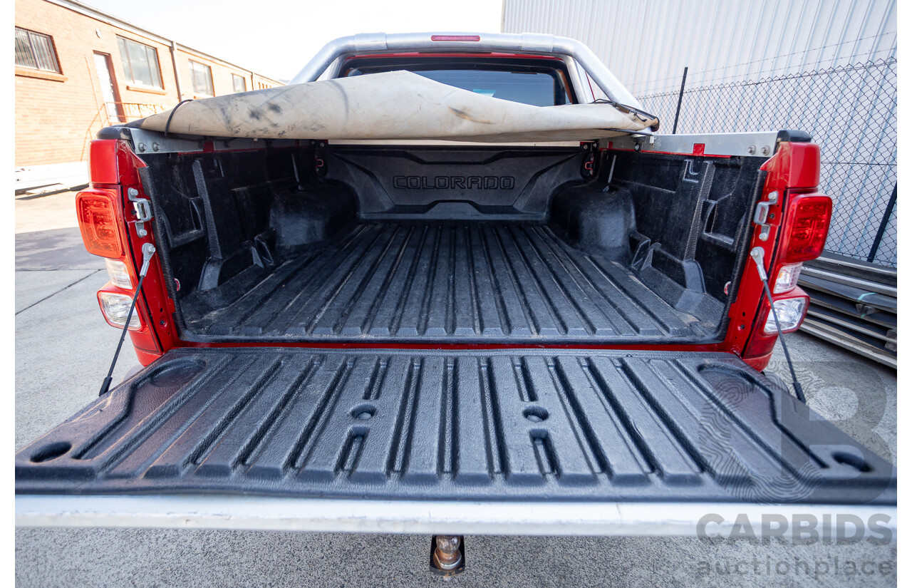 11/2017 Holden Colorado Storm (4x4) RG MY16 Crew Cab P/Up Absolute Red Turbo Diesel 2.8L