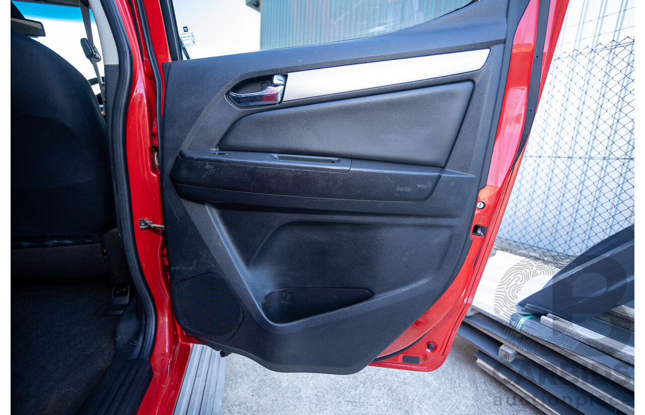 11/2017 Holden Colorado Storm (4x4) RG MY16 Crew Cab P/Up Absolute Red Turbo Diesel 2.8L