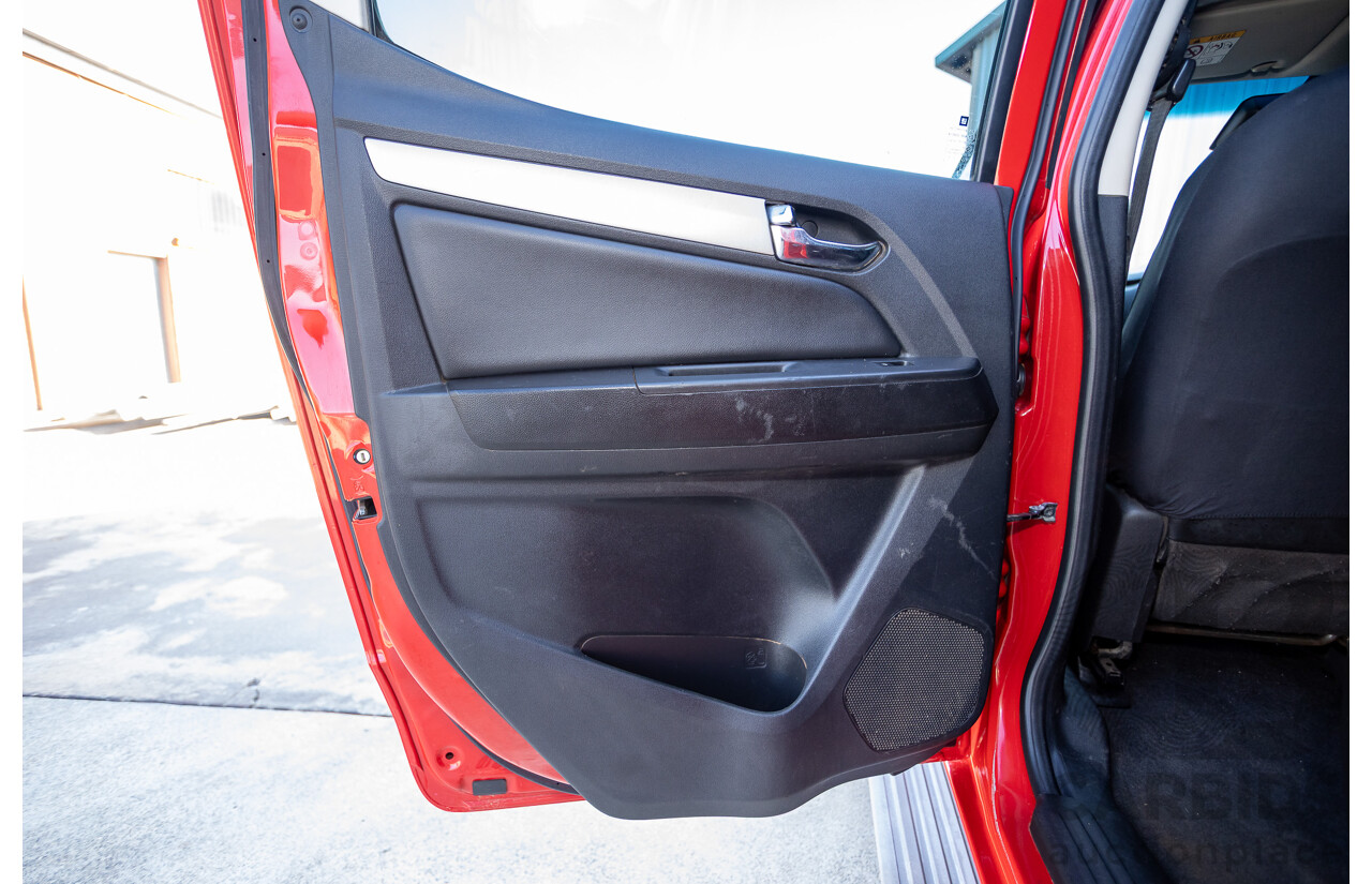 11/2017 Holden Colorado Storm (4x4) RG MY16 Crew Cab P/Up Absolute Red Turbo Diesel 2.8L