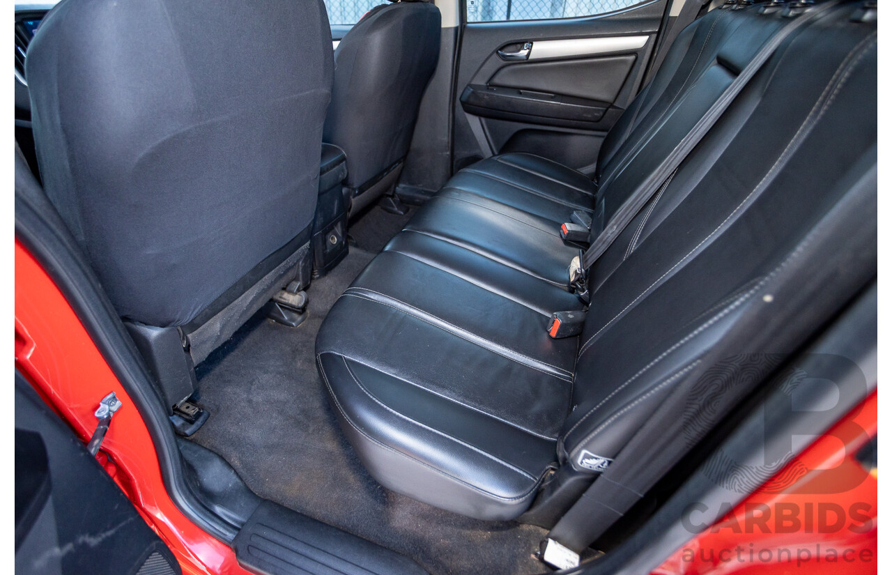 11/2017 Holden Colorado Storm (4x4) RG MY16 Crew Cab P/Up Absolute Red Turbo Diesel 2.8L