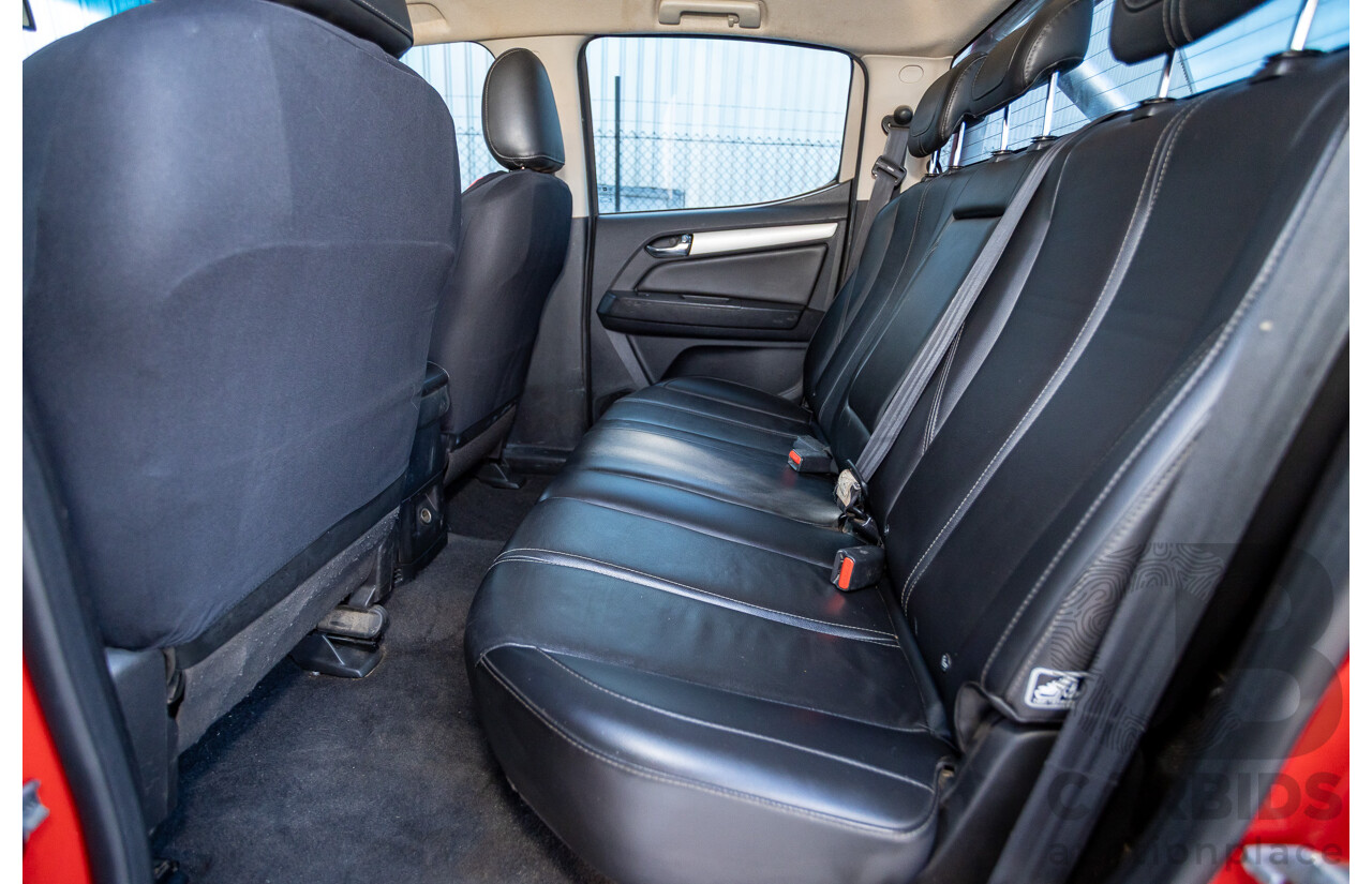 11/2017 Holden Colorado Storm (4x4) RG MY16 Crew Cab P/Up Absolute Red Turbo Diesel 2.8L