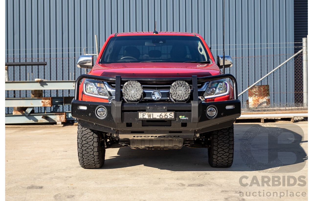 11/2017 Holden Colorado Storm (4x4) RG MY16 Crew Cab P/Up Absolute Red Turbo Diesel 2.8L
