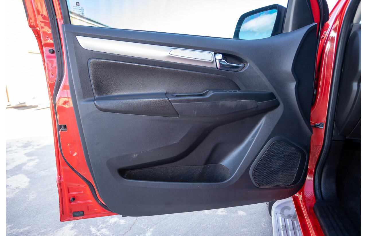 11/2017 Holden Colorado Storm (4x4) RG MY16 Crew Cab P/Up Absolute Red Turbo Diesel 2.8L