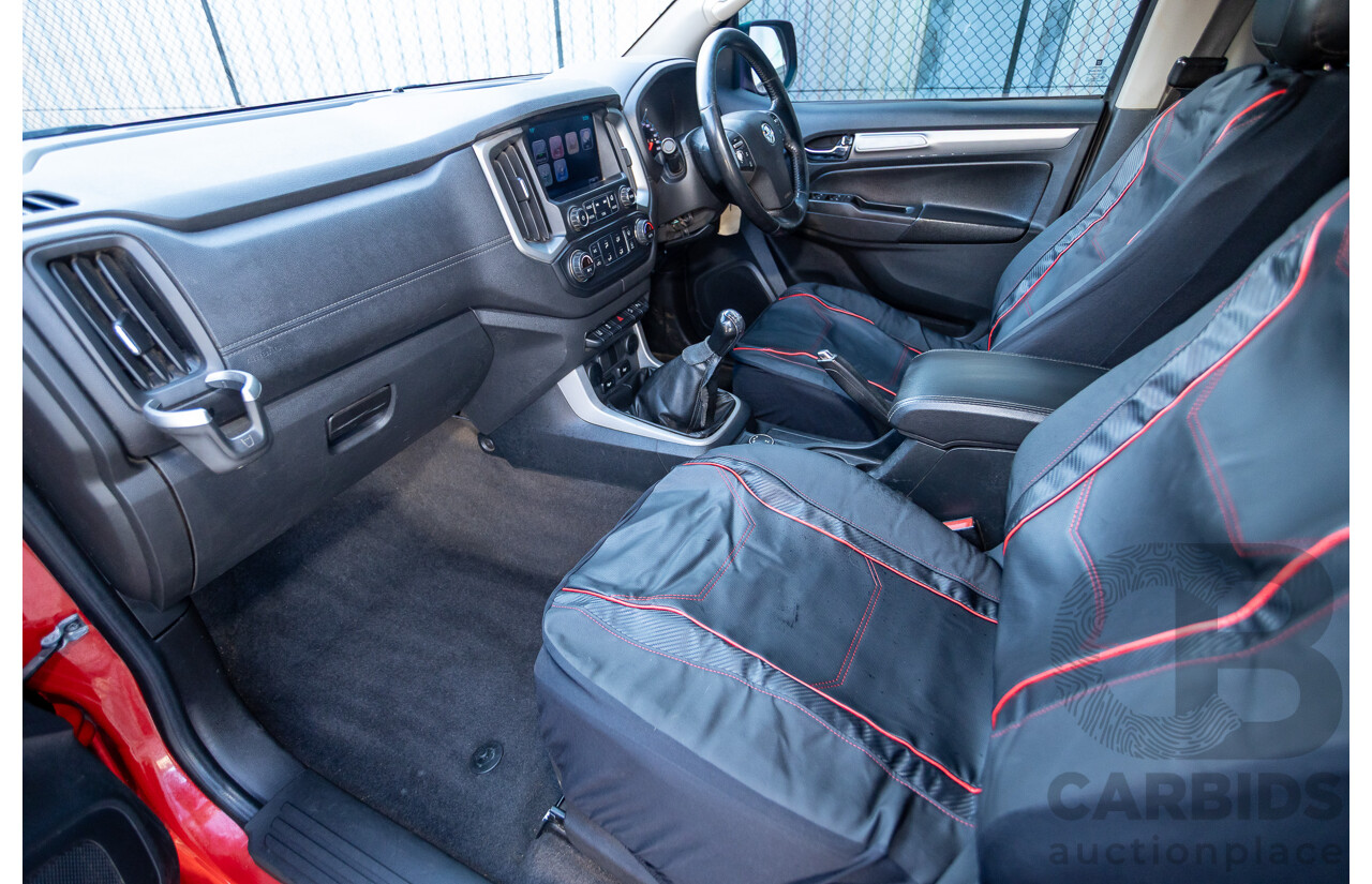 11/2017 Holden Colorado Storm (4x4) RG MY16 Crew Cab P/Up Absolute Red Turbo Diesel 2.8L