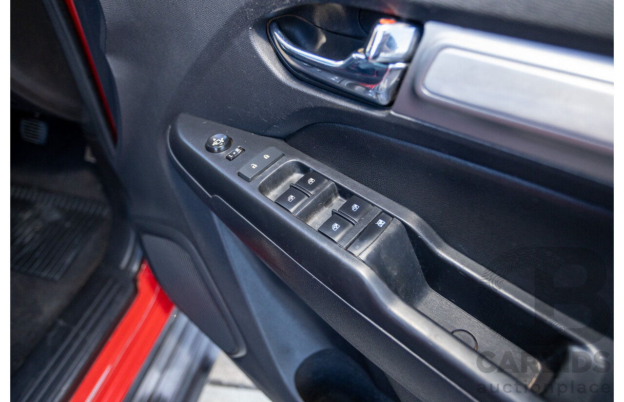 11/2017 Holden Colorado Storm (4x4) RG MY16 Crew Cab P/Up Absolute Red Turbo Diesel 2.8L