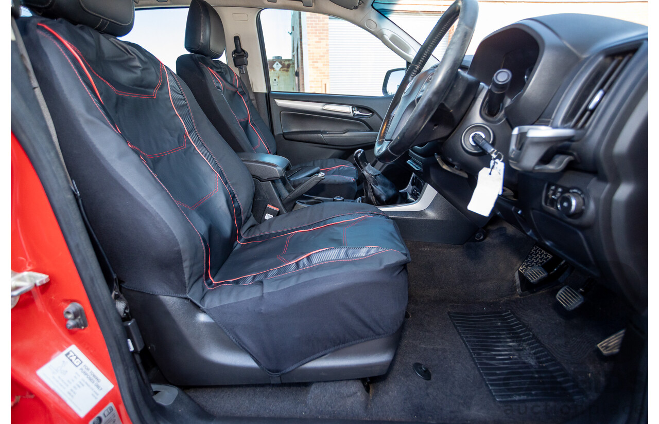 11/2017 Holden Colorado Storm (4x4) RG MY16 Crew Cab P/Up Absolute Red Turbo Diesel 2.8L