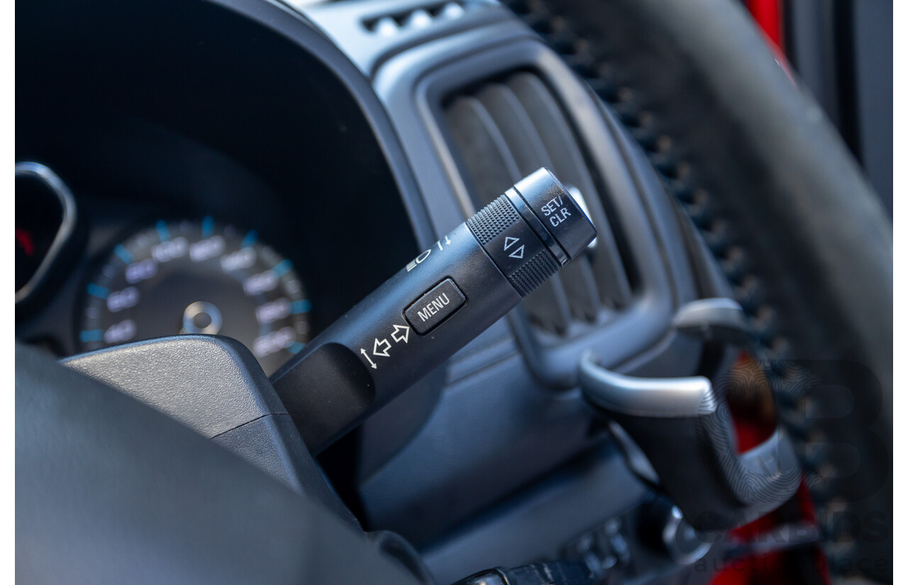 11/2017 Holden Colorado Storm (4x4) RG MY16 Crew Cab P/Up Absolute Red Turbo Diesel 2.8L