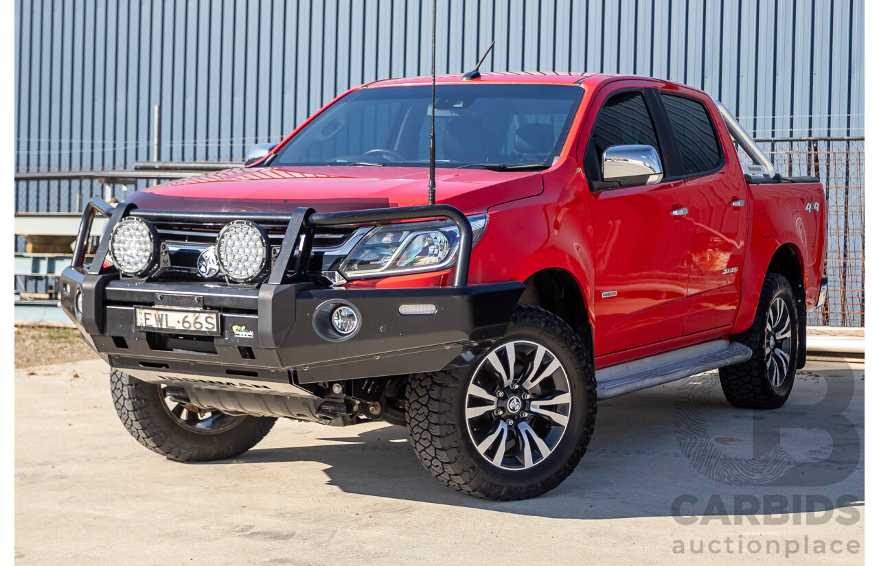 11/2017 Holden Colorado Storm (4x4) RG MY16 Crew Cab P/Up Absolute Red Turbo Diesel 2.8L