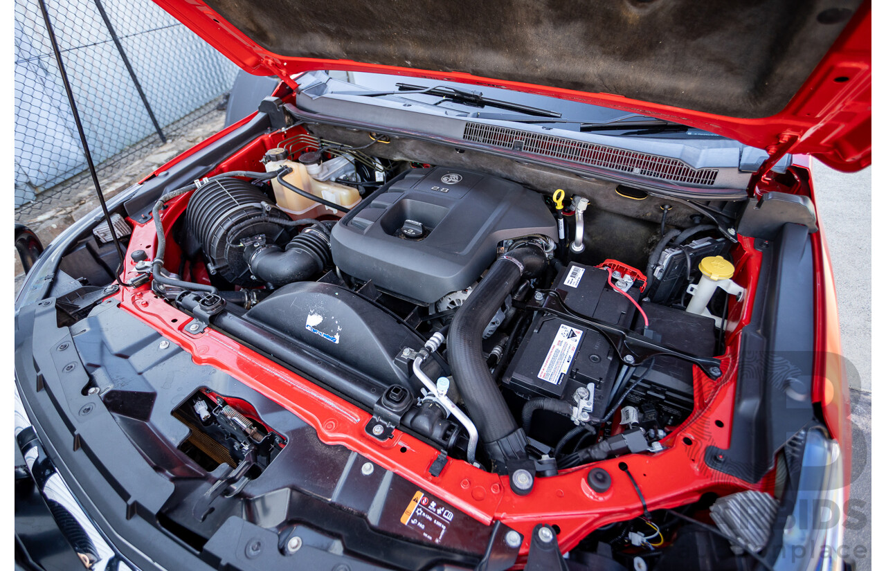 11/2017 Holden Colorado Storm (4x4) RG MY16 Crew Cab P/Up Absolute Red Turbo Diesel 2.8L