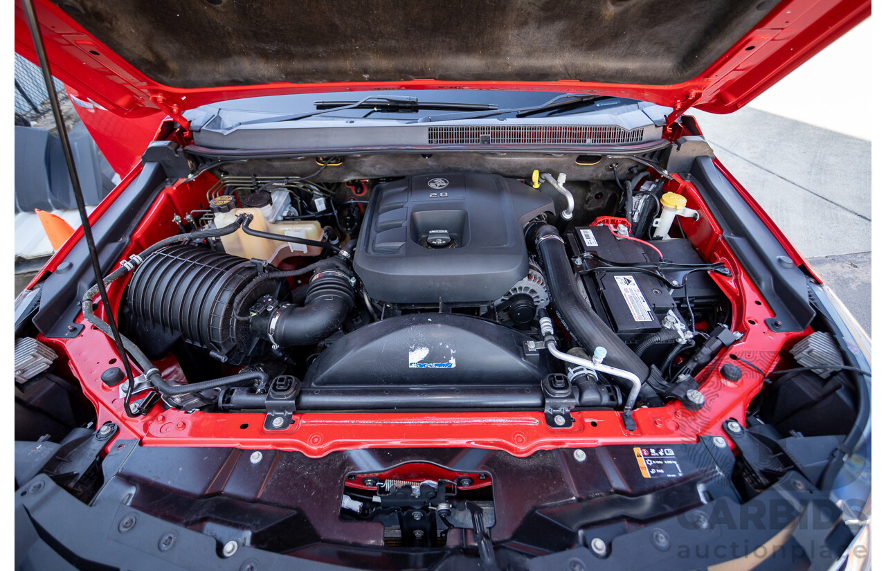 11/2017 Holden Colorado Storm (4x4) RG MY16 Crew Cab P/Up Absolute Red Turbo Diesel 2.8L