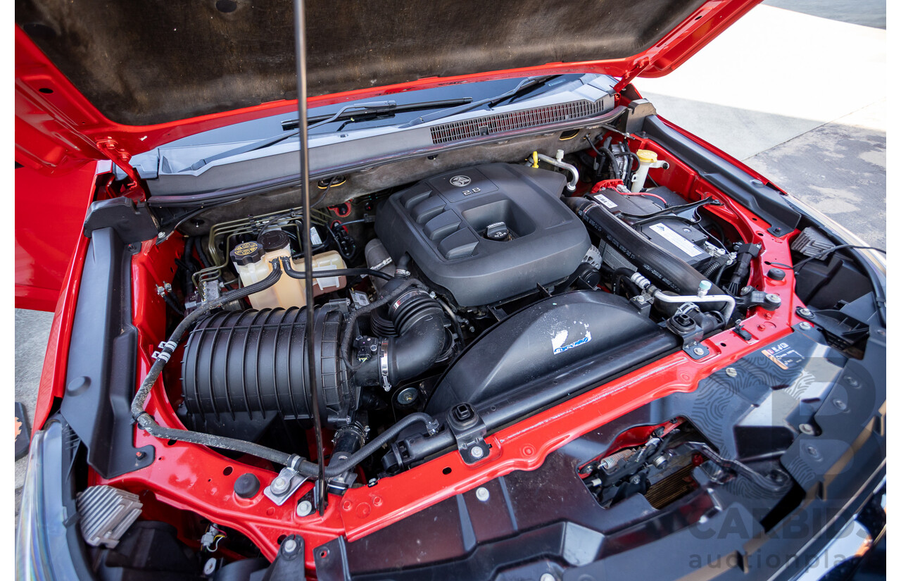 11/2017 Holden Colorado Storm (4x4) RG MY16 Crew Cab P/Up Absolute Red Turbo Diesel 2.8L