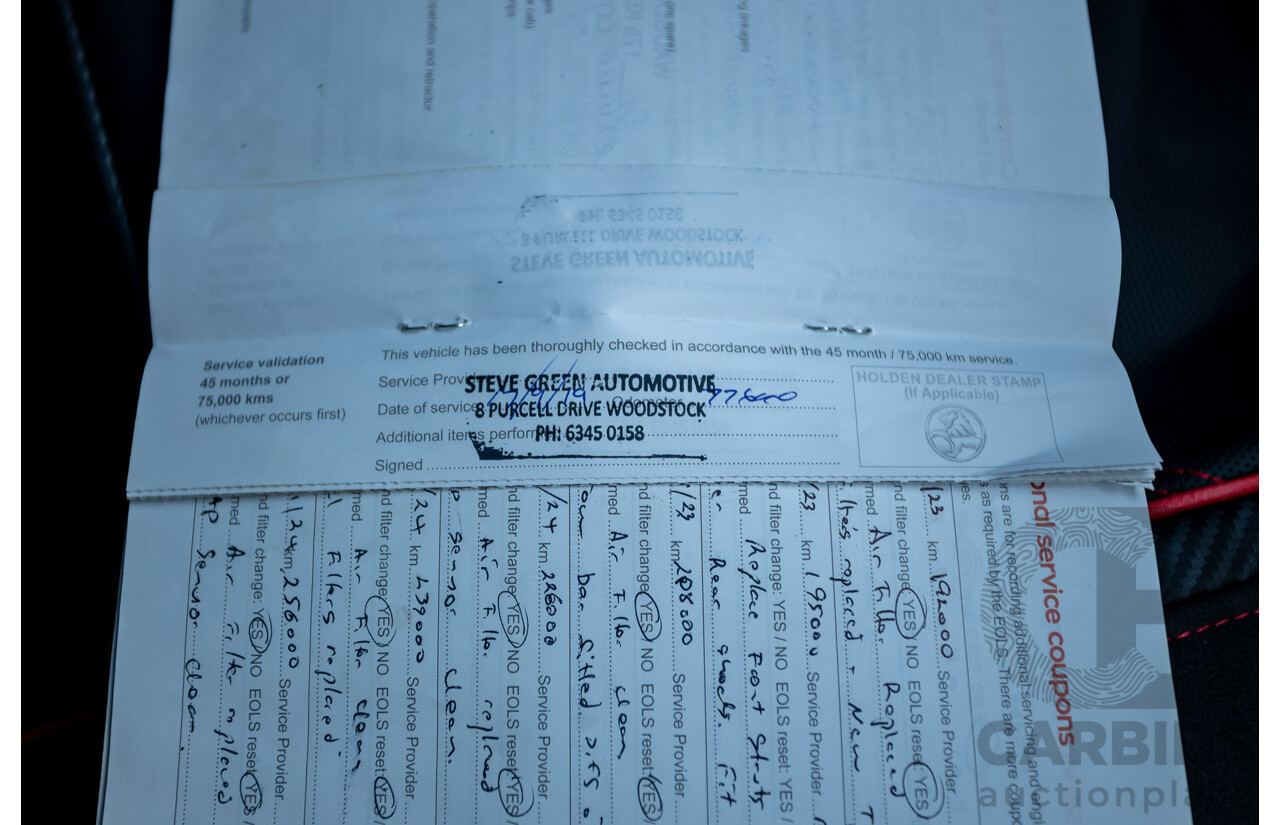 11/2017 Holden Colorado Storm (4x4) RG MY16 Crew Cab P/Up Absolute Red Turbo Diesel 2.8L