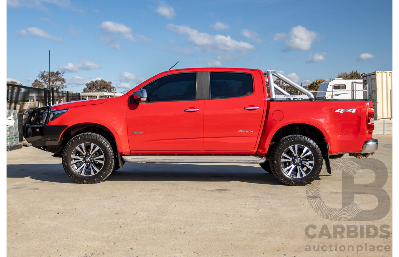 11/2017 Holden Colorado Storm (4x4) RG MY16 Crew Cab P/Up Absolute Red Turbo Diesel 2.8L