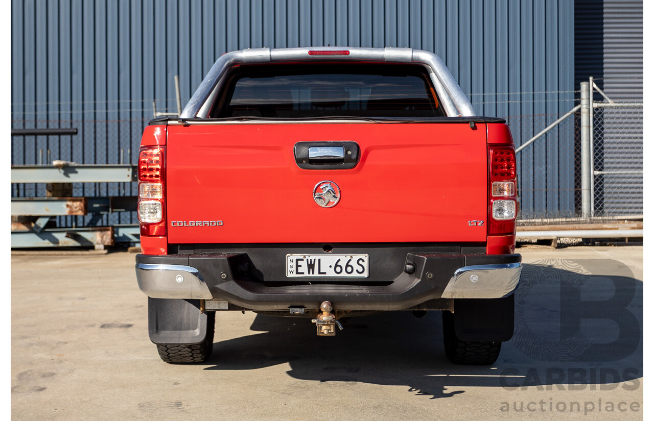 11/2017 Holden Colorado Storm (4x4) RG MY16 Crew Cab P/Up Absolute Red Turbo Diesel 2.8L