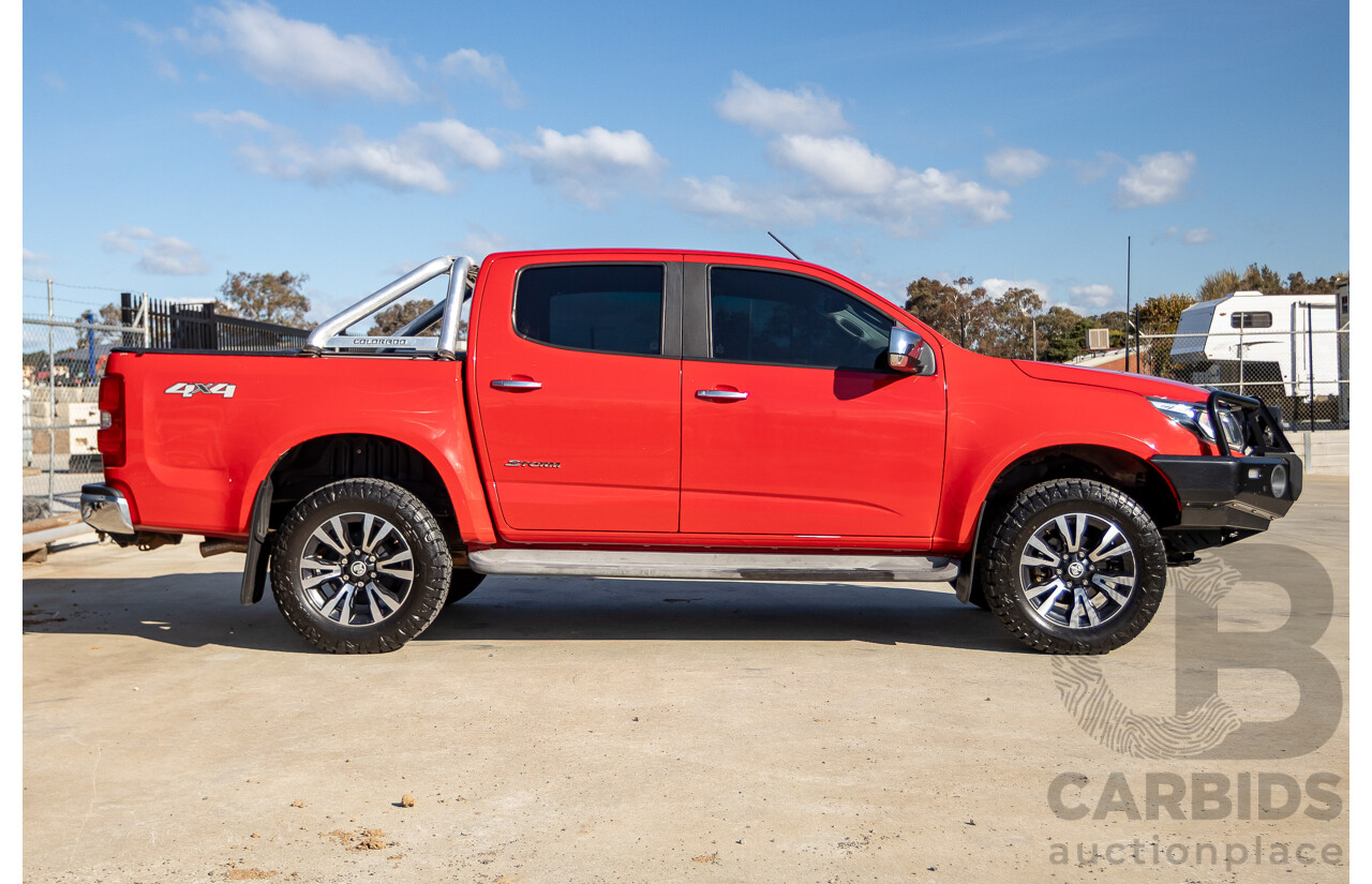 11/2017 Holden Colorado Storm (4x4) RG MY16 Crew Cab P/Up Absolute Red Turbo Diesel 2.8L