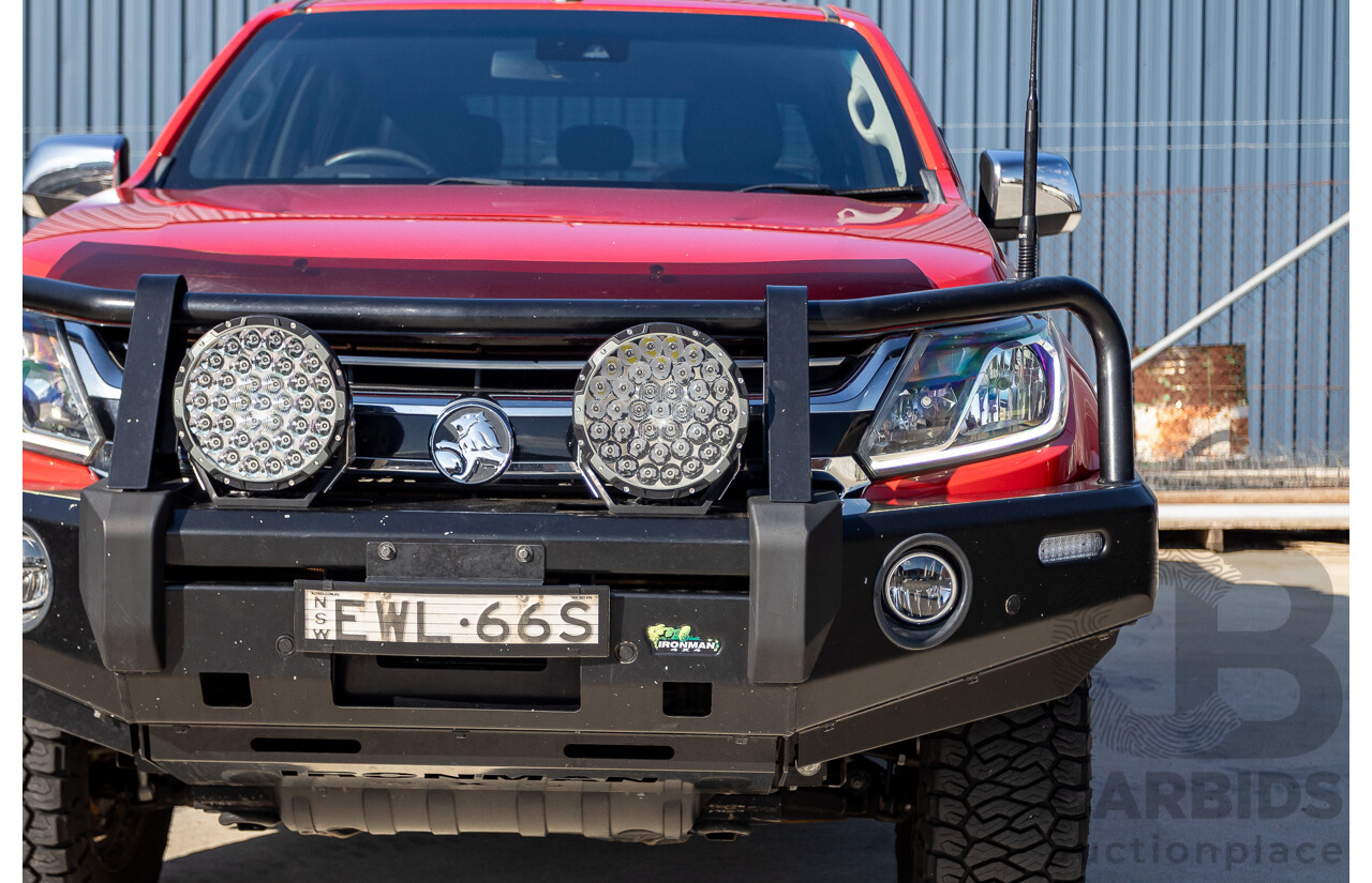 11/2017 Holden Colorado Storm (4x4) RG MY16 Crew Cab P/Up Absolute Red Turbo Diesel 2.8L