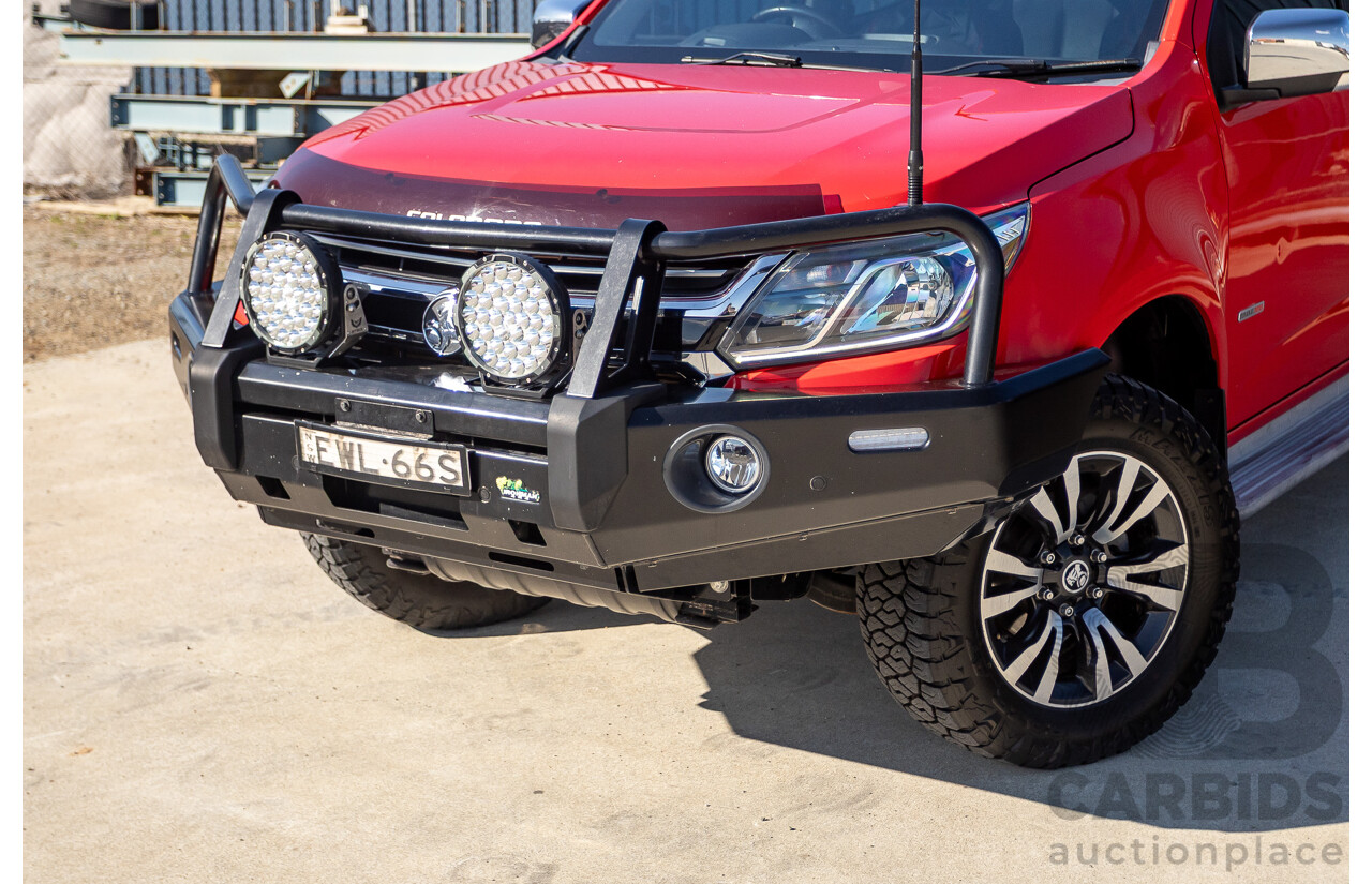 11/2017 Holden Colorado Storm (4x4) RG MY16 Crew Cab P/Up Absolute Red Turbo Diesel 2.8L