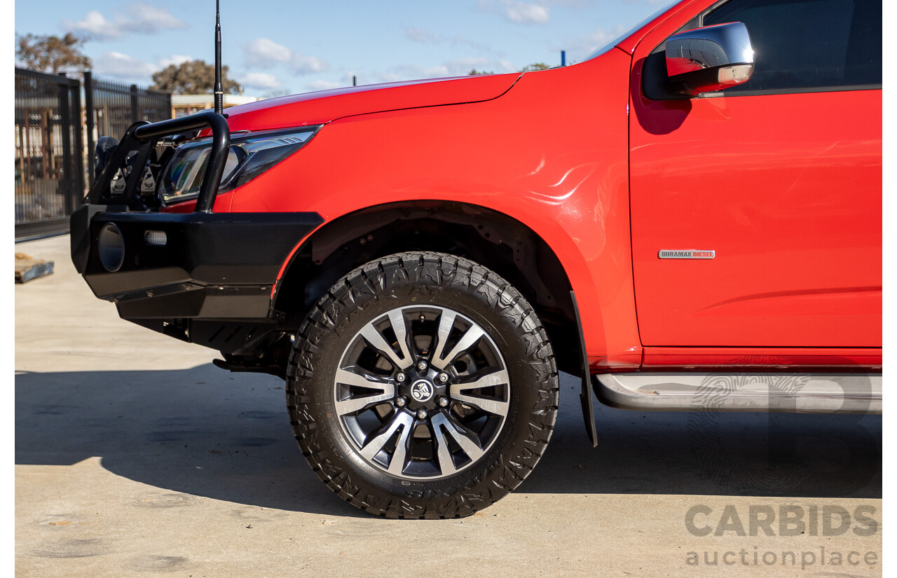 11/2017 Holden Colorado Storm (4x4) RG MY16 Crew Cab P/Up Absolute Red Turbo Diesel 2.8L