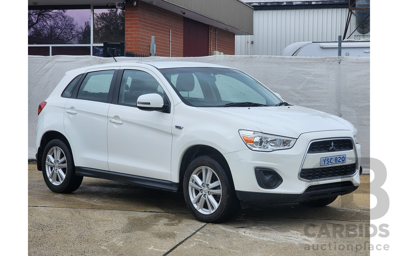 12/2013 Mitsubishi ASX (4wd) XB MY14 4d Wagon White 2.3L