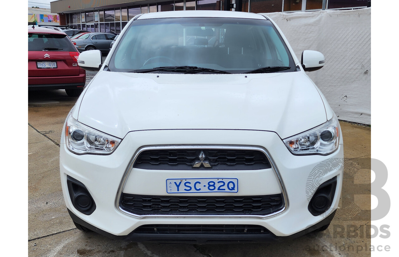 12/2013 Mitsubishi ASX (4wd) XB MY14 4d Wagon White 2.3L