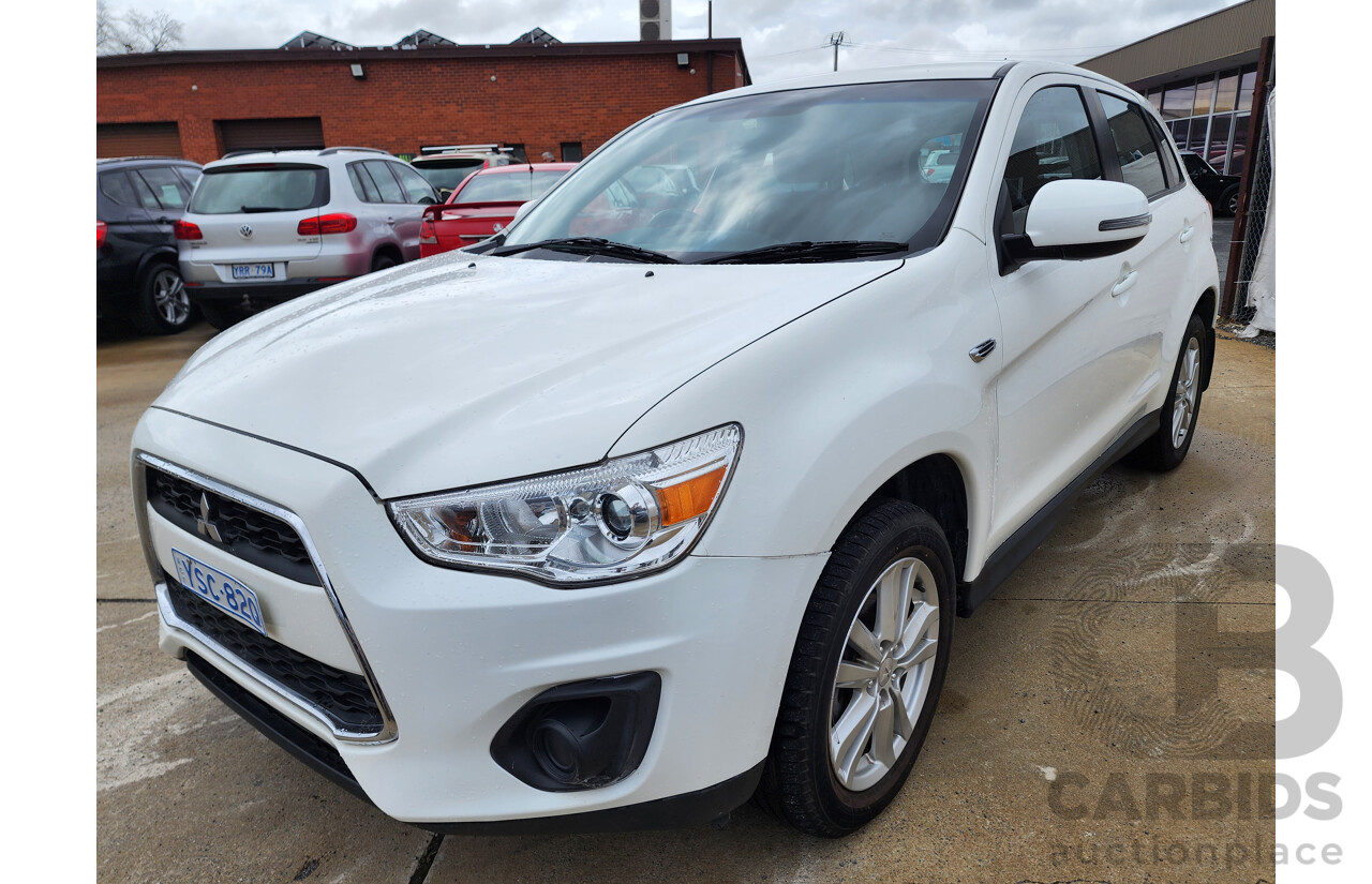 12/2013 Mitsubishi ASX (4wd) XB MY14 4d Wagon White 2.3L