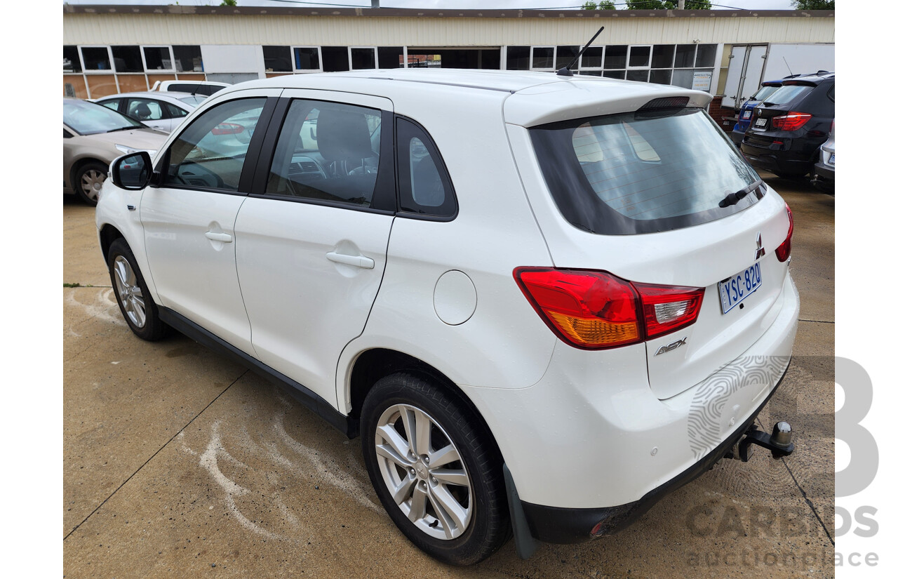 12/2013 Mitsubishi ASX (4wd) XB MY14 4d Wagon White 2.3L
