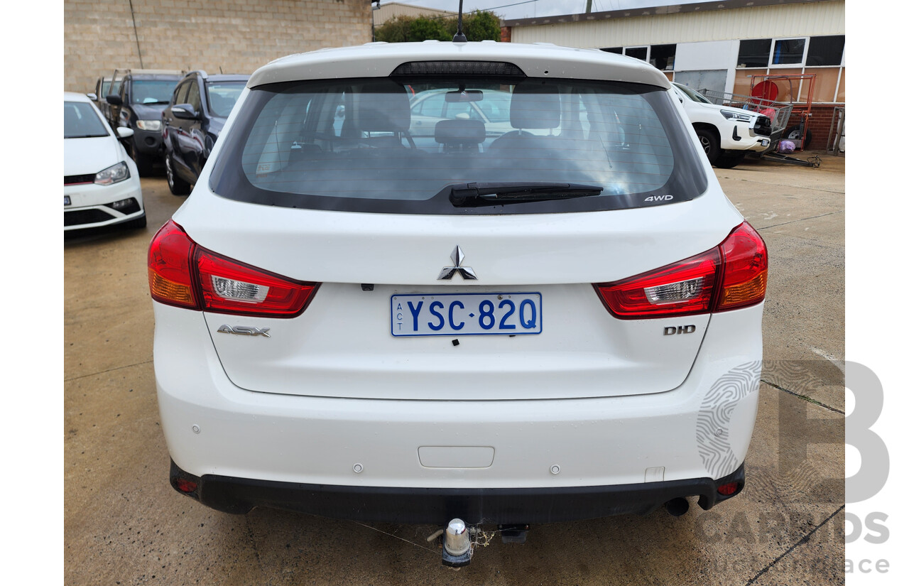 12/2013 Mitsubishi ASX (4wd) XB MY14 4d Wagon White 2.3L