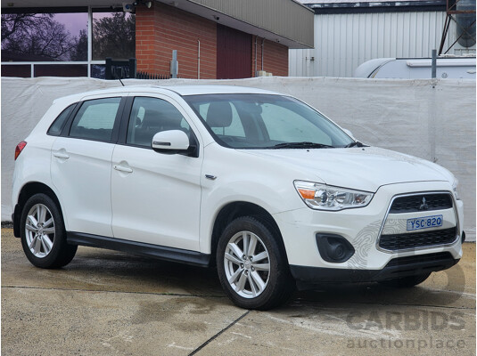 12/2013 Mitsubishi ASX (4wd) XB MY14 4d Wagon White 2.3L