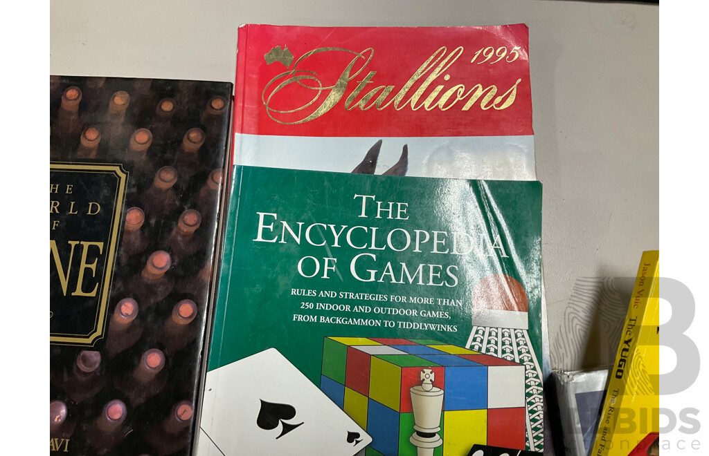 Selection of Interesting Books Including the Ultimate Motorcycle Encyclopedia, the Yugo, Illustrated History of Firearms, Stallions and More