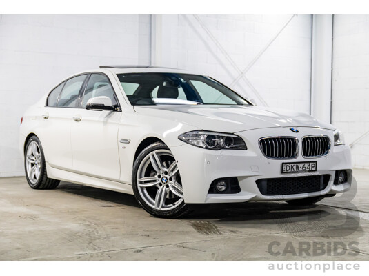 11/2016 BMW 520i M Sport (RWD) F10 MY17 4d Sedan Alpine White Turbo 2.0L