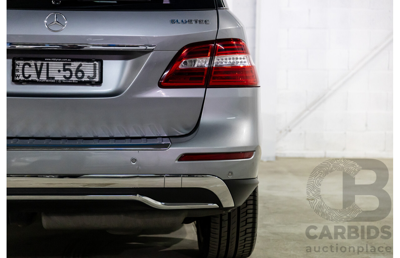 8/2014 Mercedes-Benz ML 250 CDI Bluetec (4x4) 166 4d Wagon Palladium Silver Metallic Turbo Diesel 2.1L