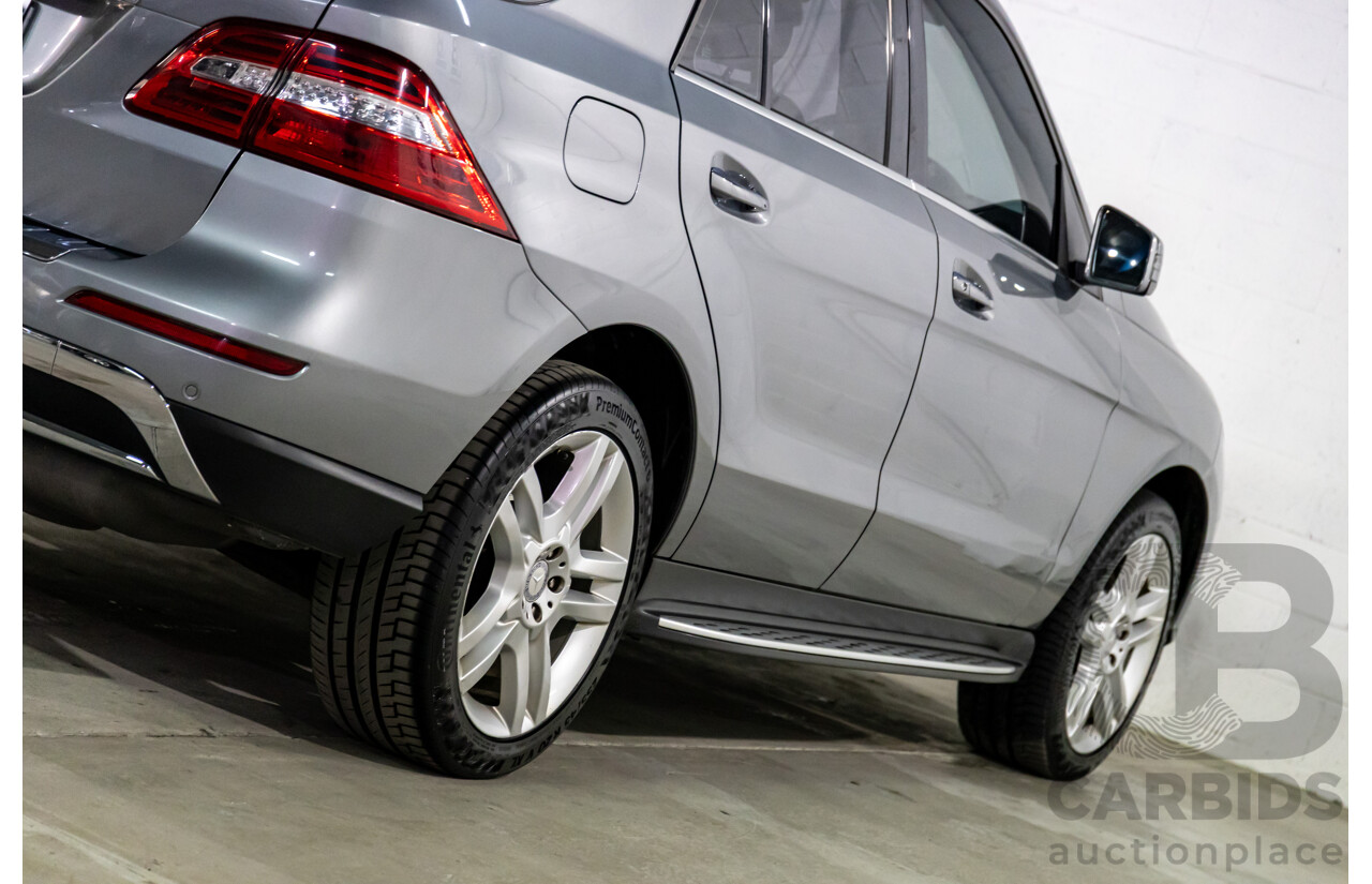 8/2014 Mercedes-Benz ML 250 CDI Bluetec (4x4) 166 4d Wagon Palladium Silver Metallic Turbo Diesel 2.1L