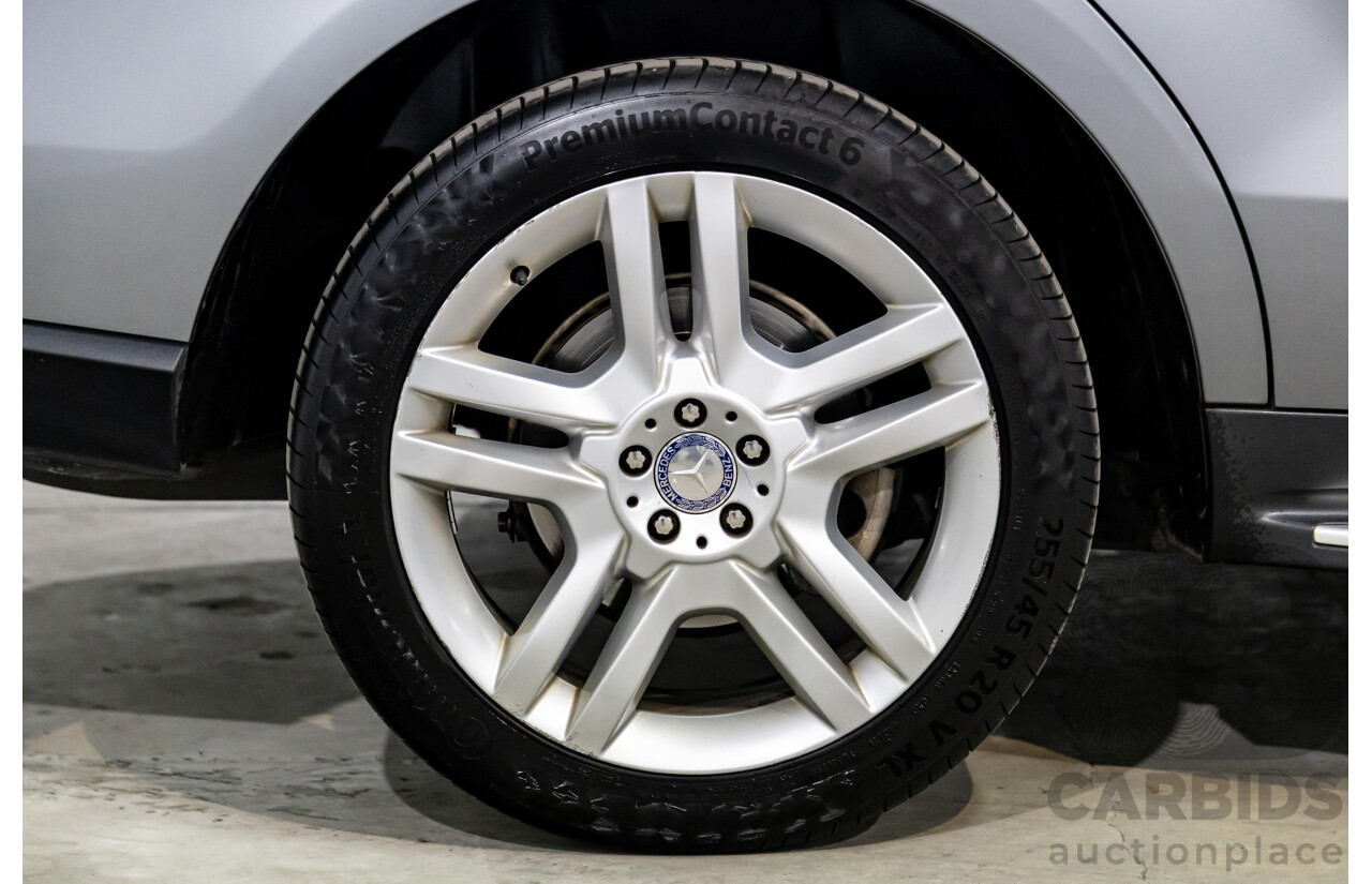 8/2014 Mercedes-Benz ML 250 CDI Bluetec (4x4) 166 4d Wagon Palladium Silver Metallic Turbo Diesel 2.1L