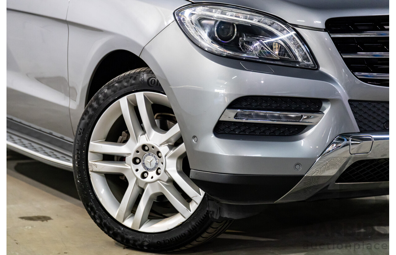 8/2014 Mercedes-Benz ML 250 CDI Bluetec (4x4) 166 4d Wagon Palladium Silver Metallic Turbo Diesel 2.1L