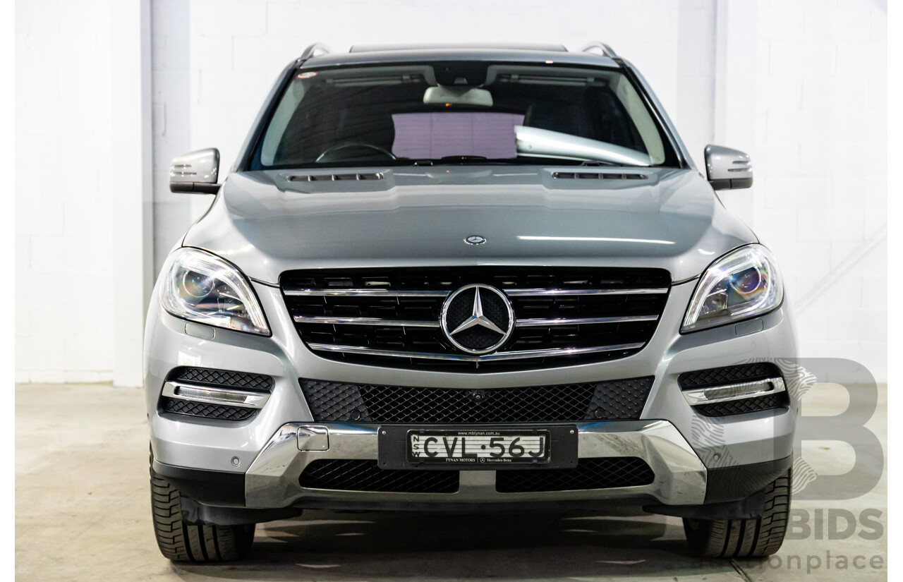 8/2014 Mercedes-Benz ML 250 CDI Bluetec (4x4) 166 4d Wagon Palladium Silver Metallic Turbo Diesel 2.1L