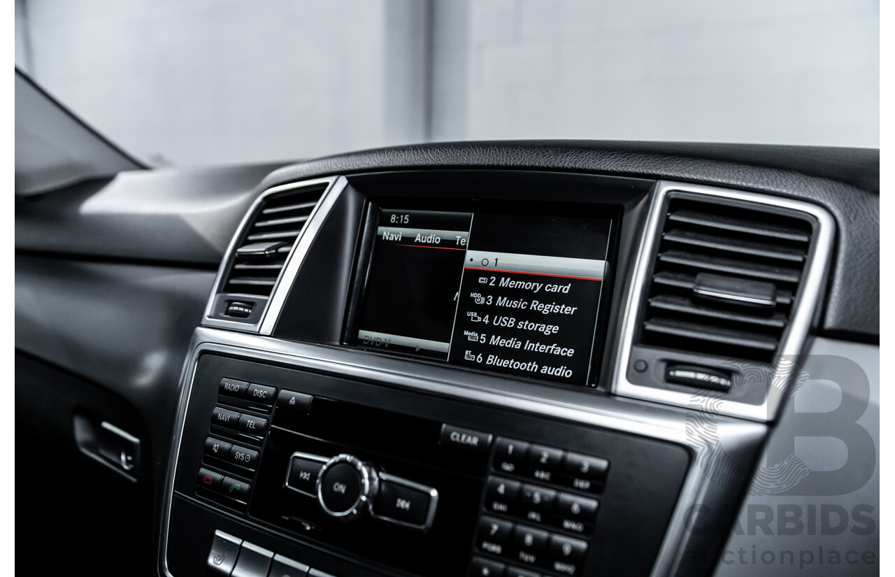 8/2014 Mercedes-Benz ML 250 CDI Bluetec (4x4) 166 4d Wagon Palladium Silver Metallic Turbo Diesel 2.1L