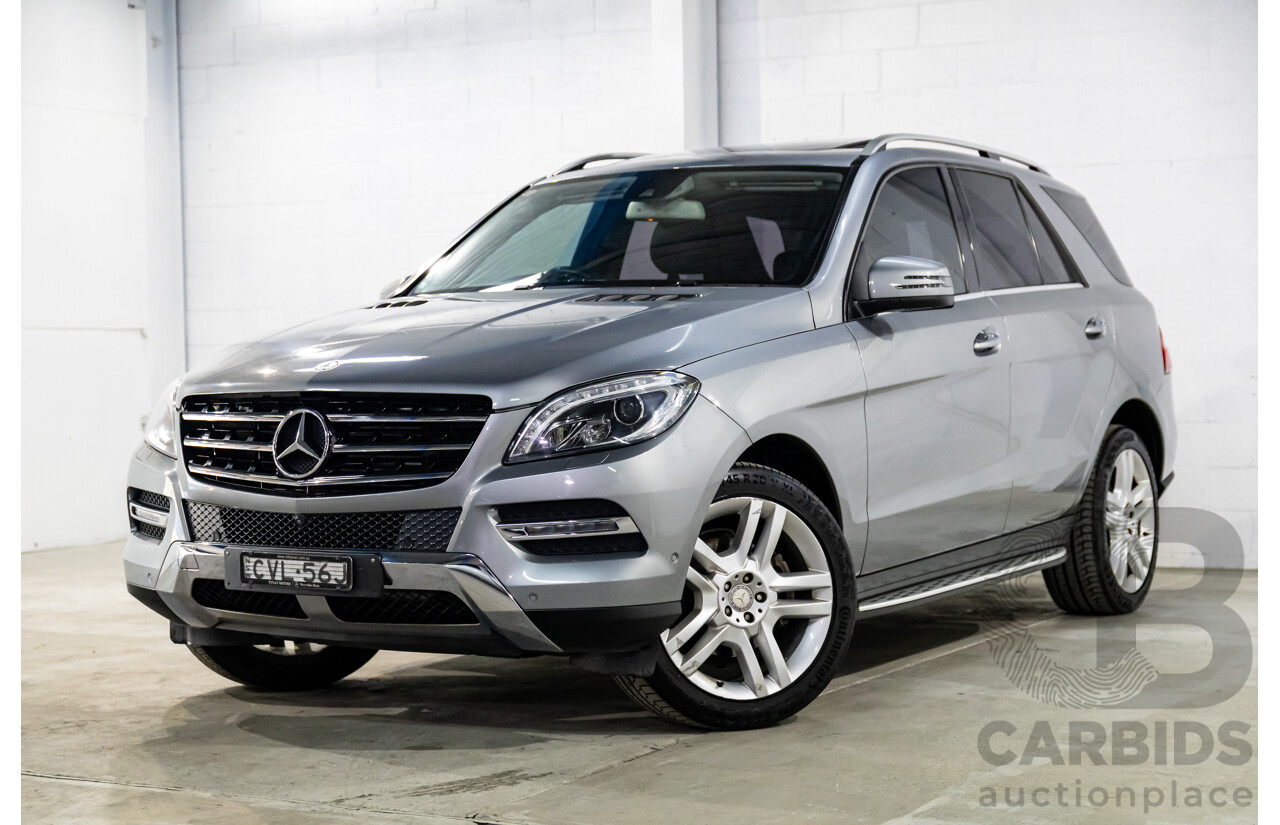 8/2014 Mercedes-Benz ML 250 CDI Bluetec (4x4) 166 4d Wagon Palladium Silver Metallic Turbo Diesel 2.1L