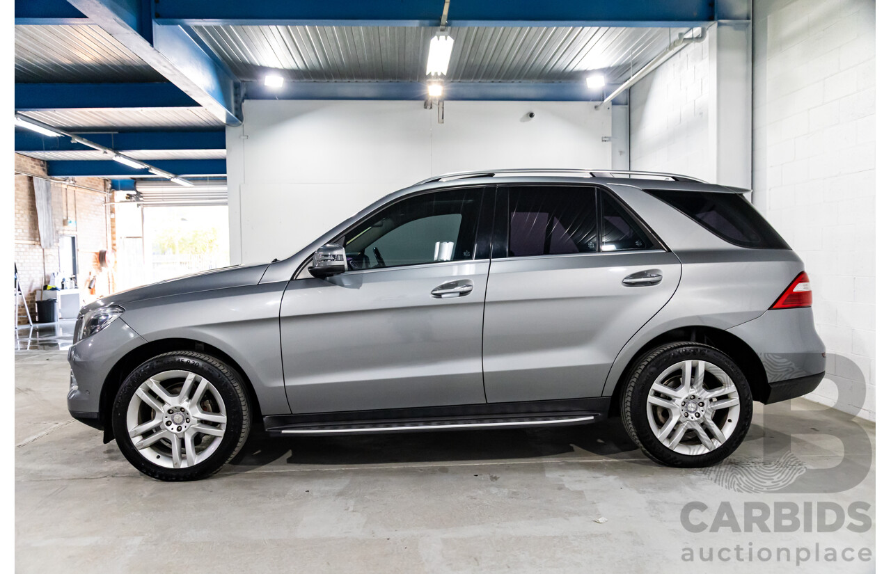 8/2014 Mercedes-Benz ML 250 CDI Bluetec (4x4) 166 4d Wagon Palladium Silver Metallic Turbo Diesel 2.1L