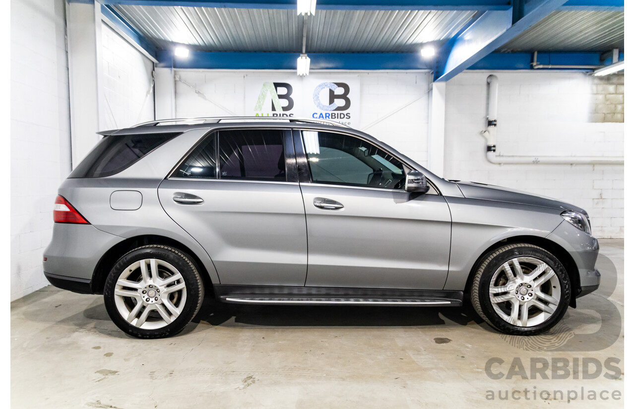 8/2014 Mercedes-Benz ML 250 CDI Bluetec (4x4) 166 4d Wagon Palladium Silver Metallic Turbo Diesel 2.1L