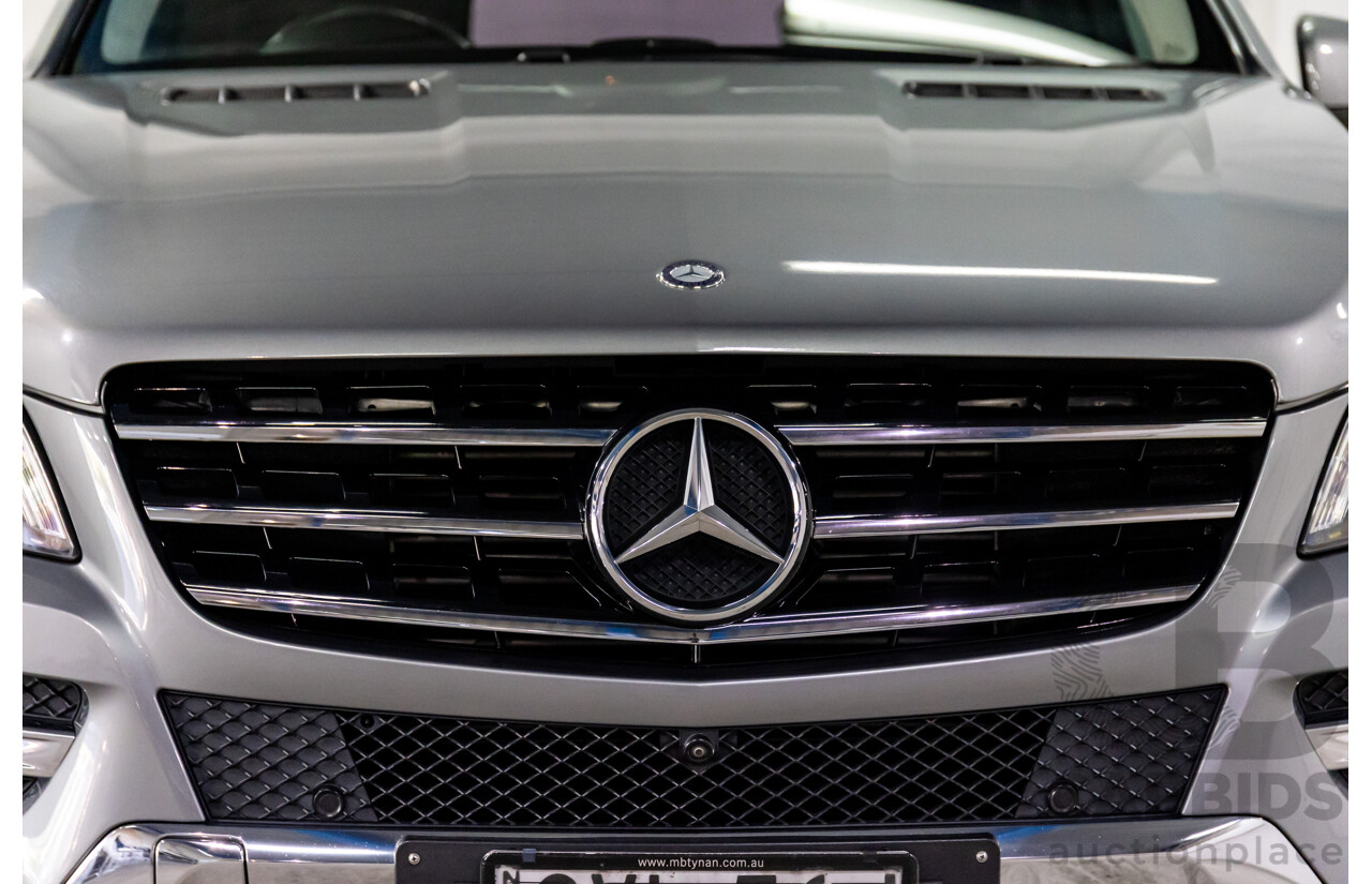 8/2014 Mercedes-Benz ML 250 CDI Bluetec (4x4) 166 4d Wagon Palladium Silver Metallic Turbo Diesel 2.1L
