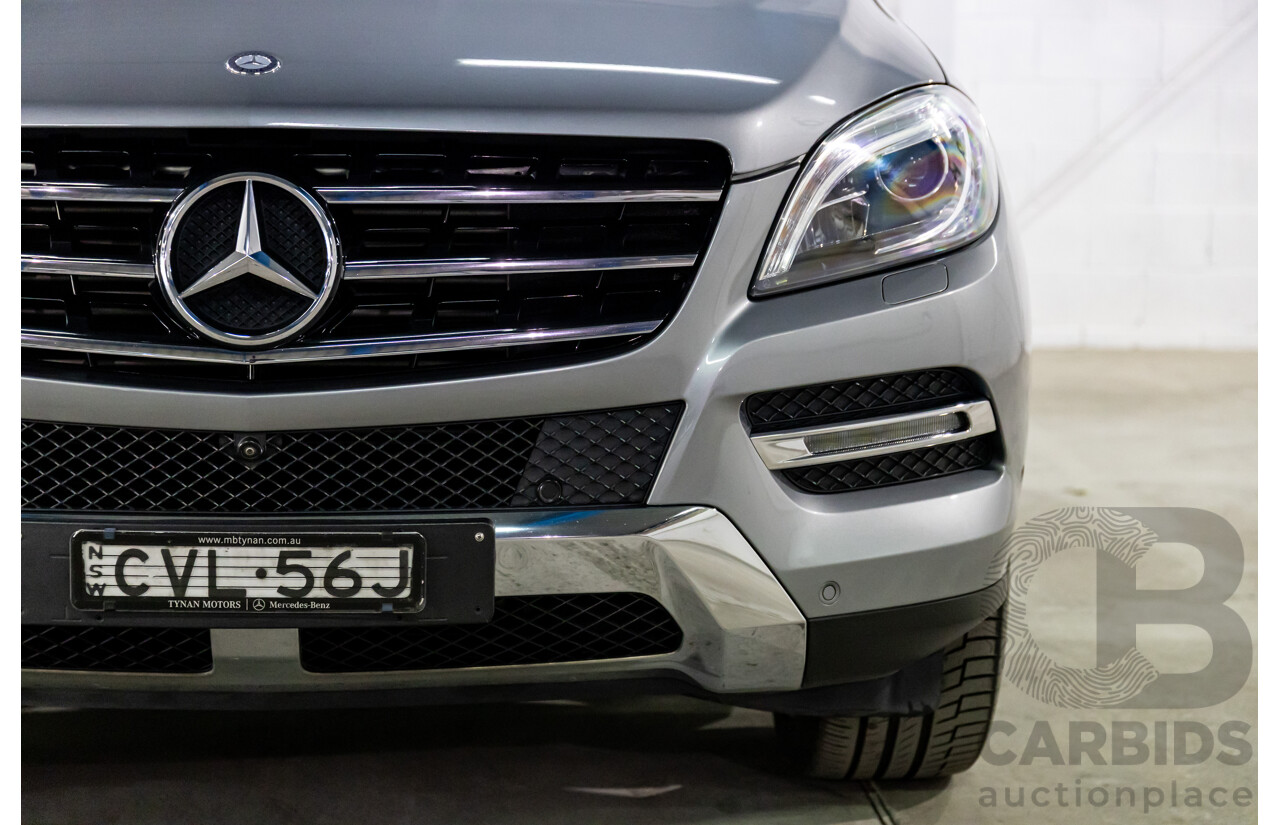 8/2014 Mercedes-Benz ML 250 CDI Bluetec (4x4) 166 4d Wagon Palladium Silver Metallic Turbo Diesel 2.1L