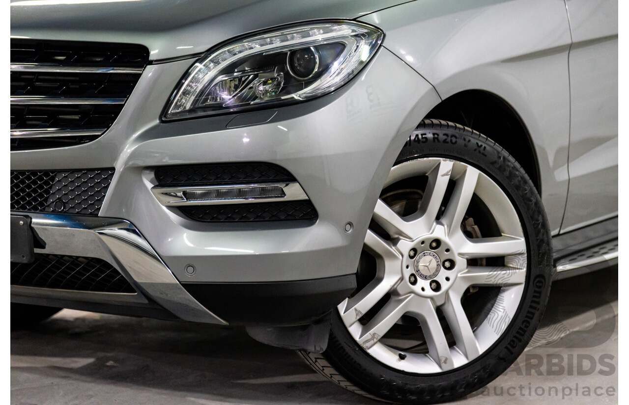 8/2014 Mercedes-Benz ML 250 CDI Bluetec (4x4) 166 4d Wagon Palladium Silver Metallic Turbo Diesel 2.1L