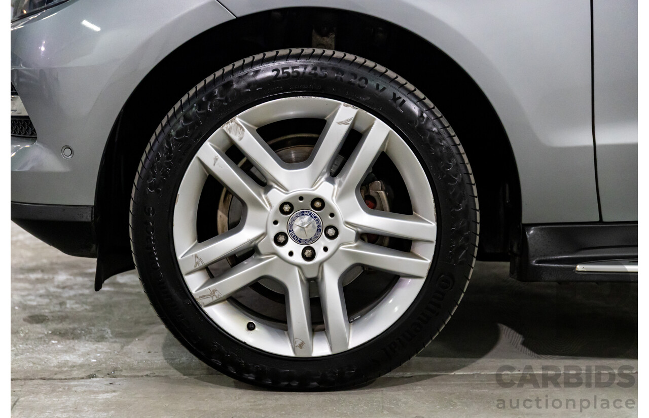 8/2014 Mercedes-Benz ML 250 CDI Bluetec (4x4) 166 4d Wagon Palladium Silver Metallic Turbo Diesel 2.1L