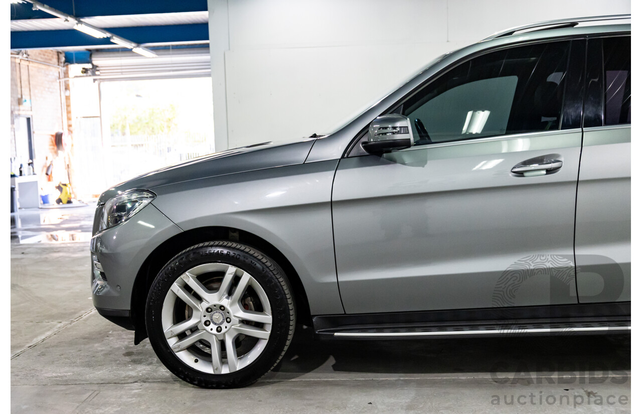 8/2014 Mercedes-Benz ML 250 CDI Bluetec (4x4) 166 4d Wagon Palladium Silver Metallic Turbo Diesel 2.1L