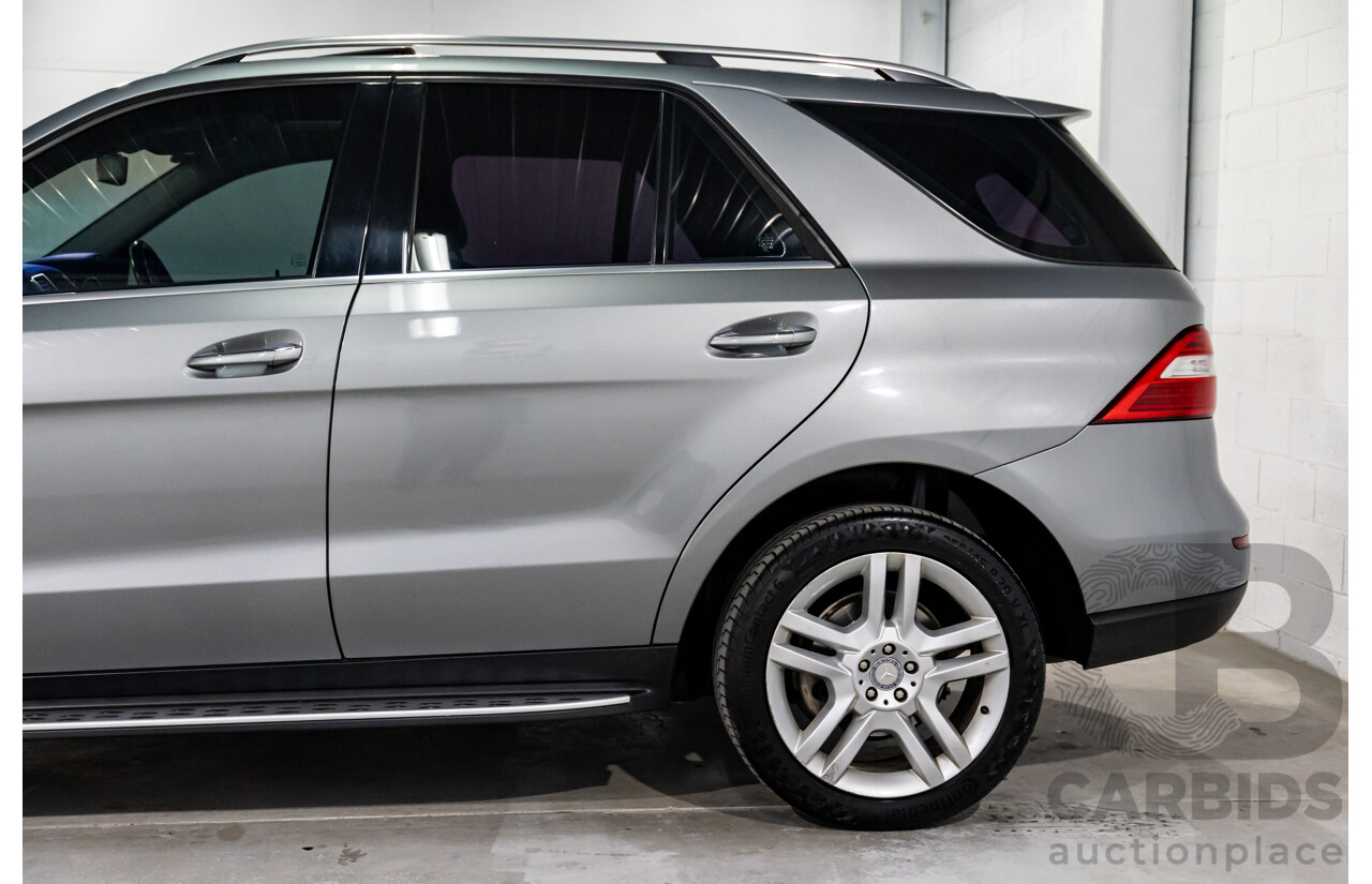 8/2014 Mercedes-Benz ML 250 CDI Bluetec (4x4) 166 4d Wagon Palladium Silver Metallic Turbo Diesel 2.1L