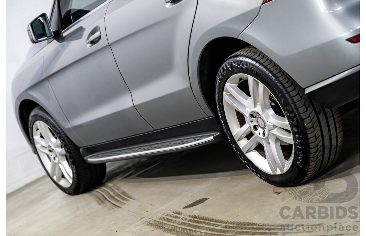 8/2014 Mercedes-Benz ML 250 CDI Bluetec (4x4) 166 4d Wagon Palladium Silver Metallic Turbo Diesel 2.1L