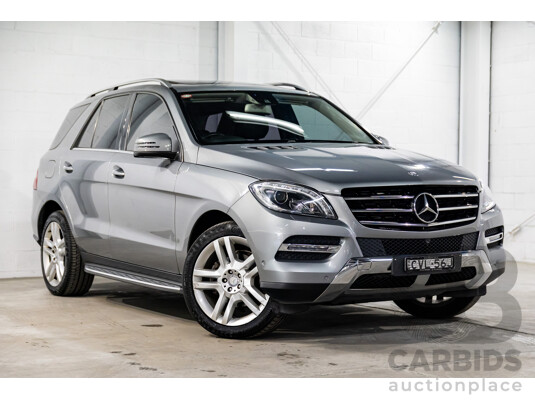 8/2014 Mercedes-Benz ML 250 CDI Bluetec (4x4) 166 4d Wagon Palladium Silver Metallic Turbo Diesel 2.1L
